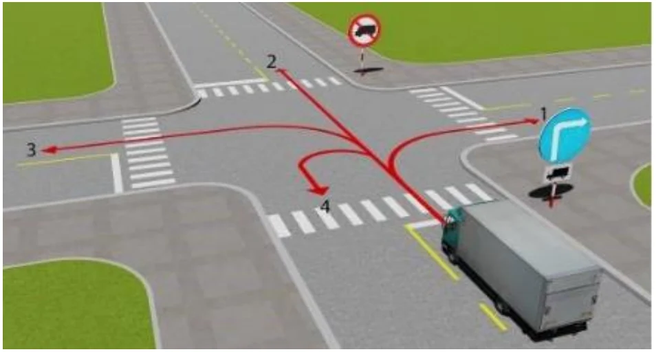 Câu 18 — Thi thử sát hạch hạng CE - Đề 03