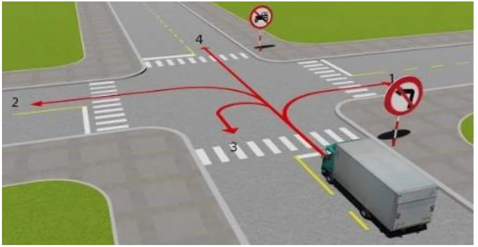 Câu 14 — Thi thử sát hạch hạng D2E - Đề 01