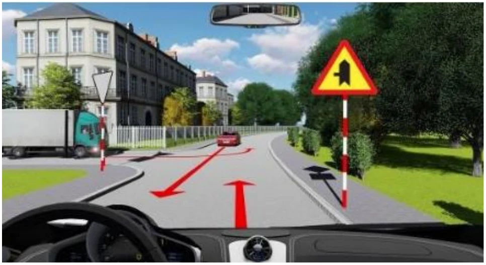 Câu 40 — Thi thử sát hạch hạng CE - Đề 05
